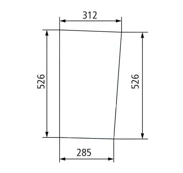 STAKLO PREDNJE DONJE ZET 5211 ORAŠJE