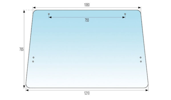 STAKLO ZADNJE URSUS C-360 BUŠENO