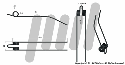 OPRUGA DVOKRAKA FAHR 3002110