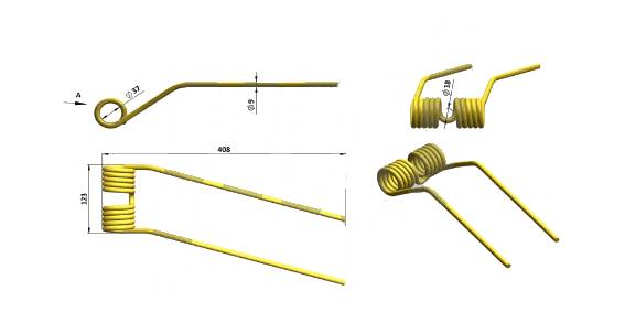 OPRUGA DVOKRAKA HEUREBELL HR 280 3002069