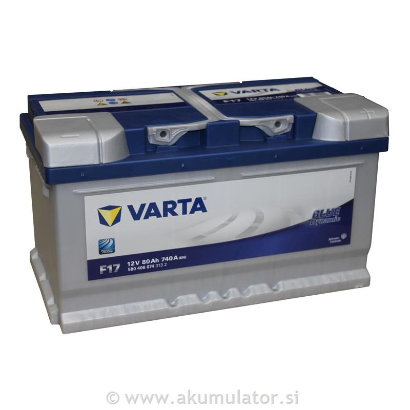 AKUMULATOR VARTA BLUE 80 AH