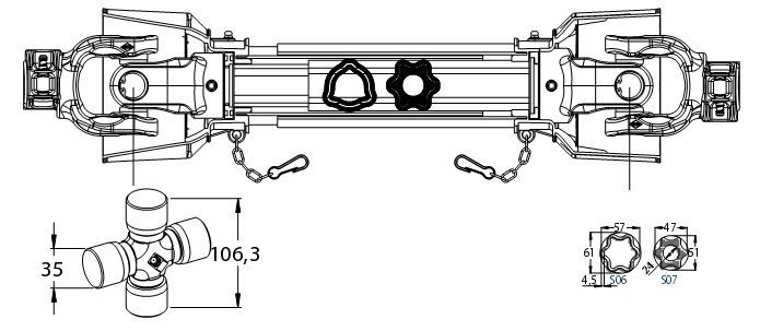 KARDAN 35X106 L-900 CIJEV ZVIJEZDA SK