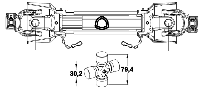 KARDAN 30X80 L1150 SK ITA